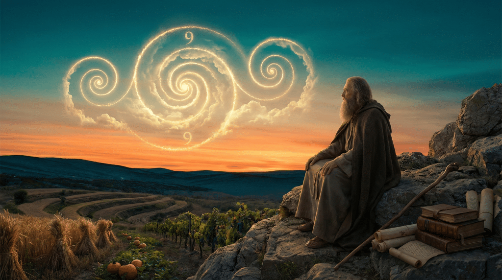 18h18 signification crépuscule sagesse accomplissement montagne méditation sérénité