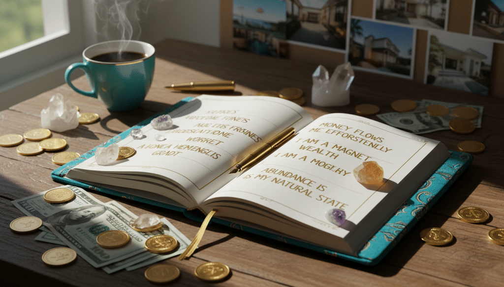 loi attraction argent abondance affirmations positives journal manifestation quotidien