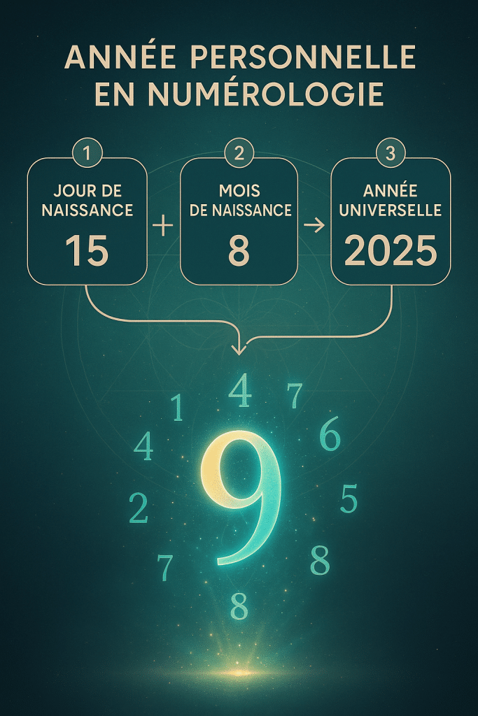 calcul année personnelle numérologie 2025 méthode étapes