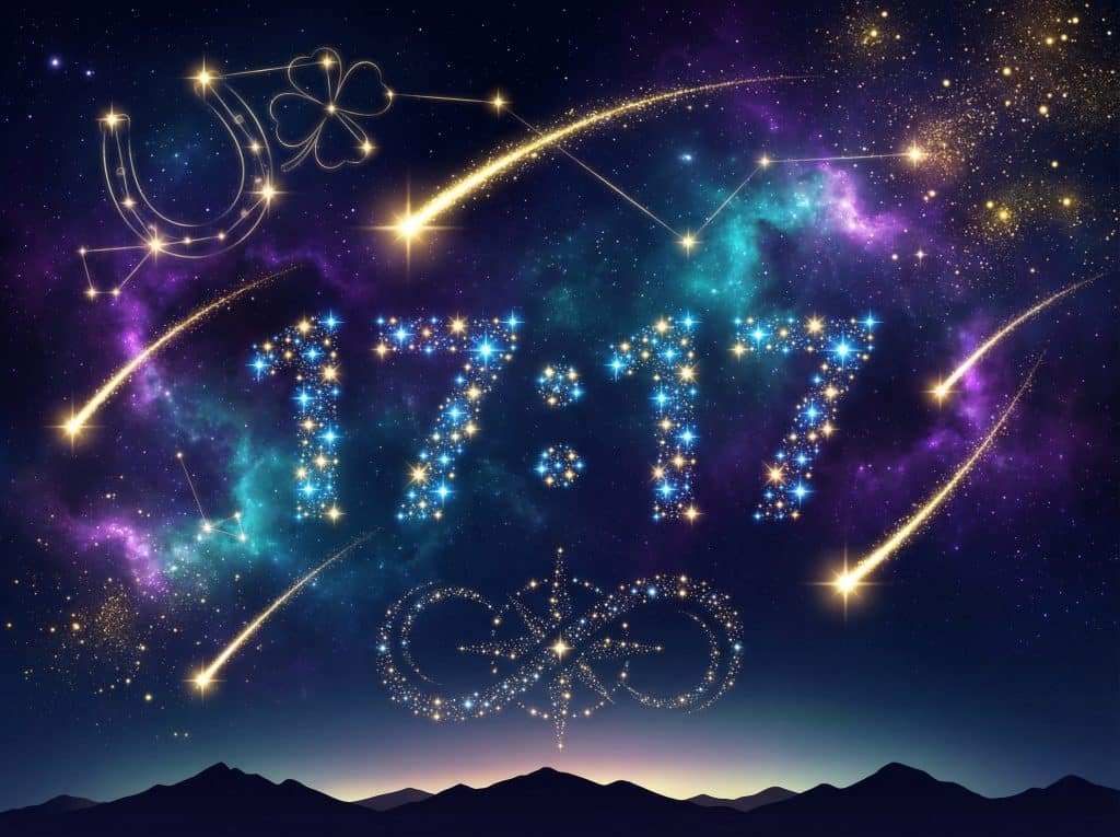 17h17 signification ciel étoilé chance cosmique constellations opportunités infinies