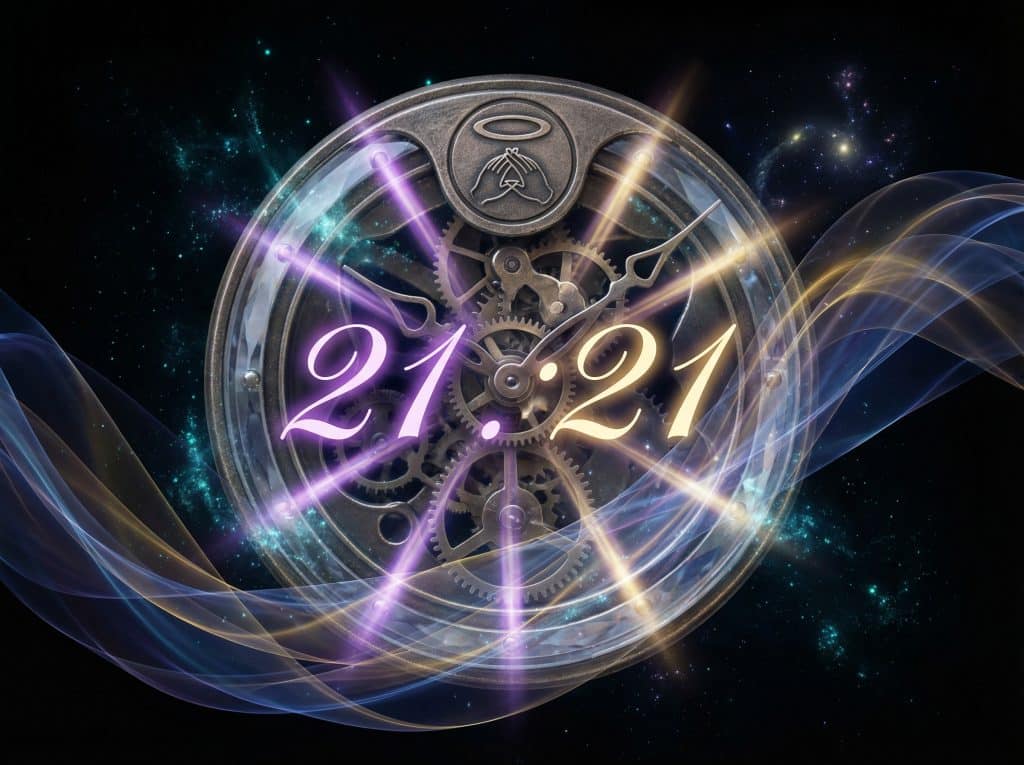 Heure miroir 21h21 signification spirituelle message univers confiance foi