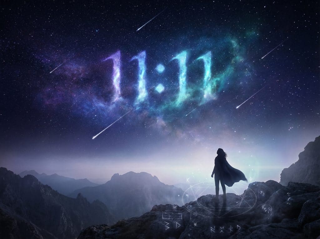 11h11 signification cosmique éveil spirituel connexion universelle ciel étoilé