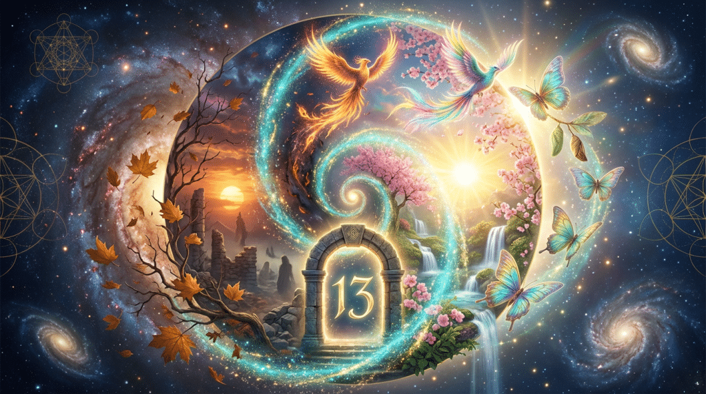 13h13 signification cycle transformation mort renaissance roue cosmique spirituelle