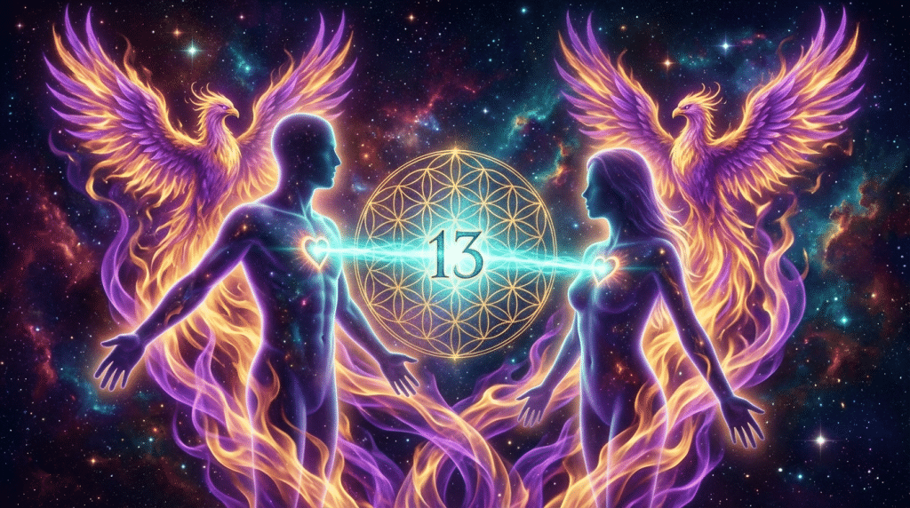 13h13 signification flammes jumelles transformation feu sacré connexion spirituelle
