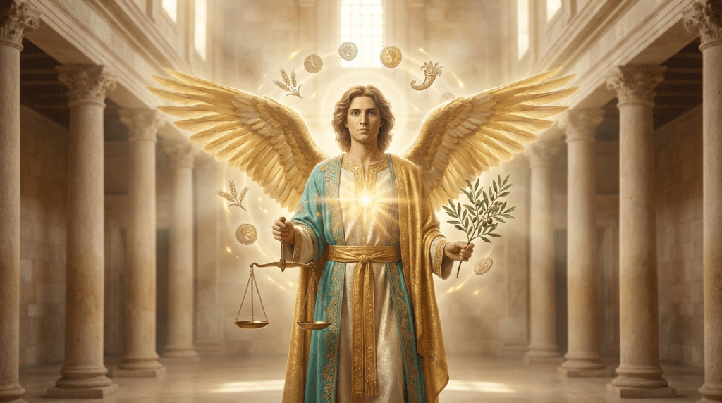 14h14 signification ange Veuliah prospérité équilibre lumière divine abondance