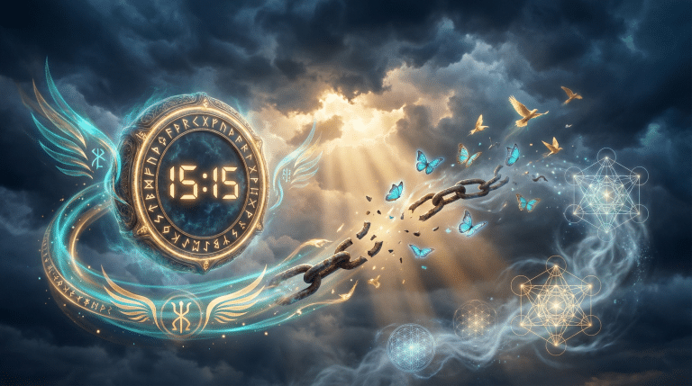 15h15 signification heure miroir changement liberté chaînes brisées lumière spirituelle