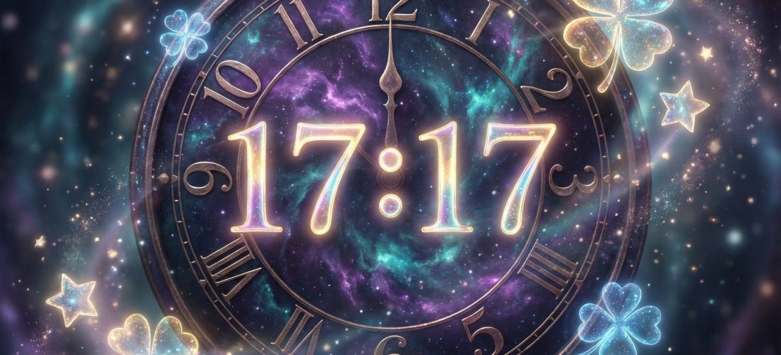 Heure miroir 17h17 signification chance opportunité message univers étoiles dorées