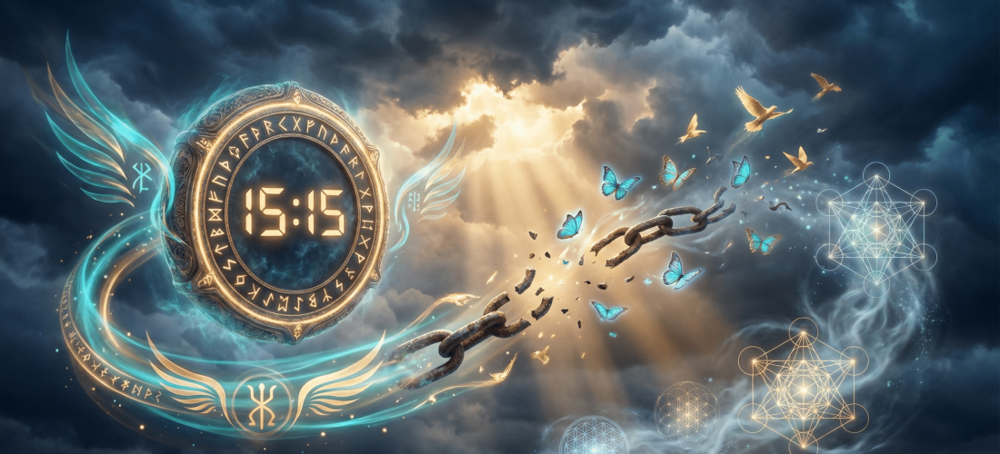 15h15 signification heure miroir changement liberté chaînes brisées lumière spirituelle