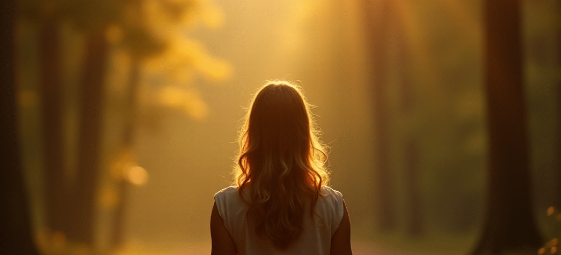 Bien-être mental et physique — méditation en forêt